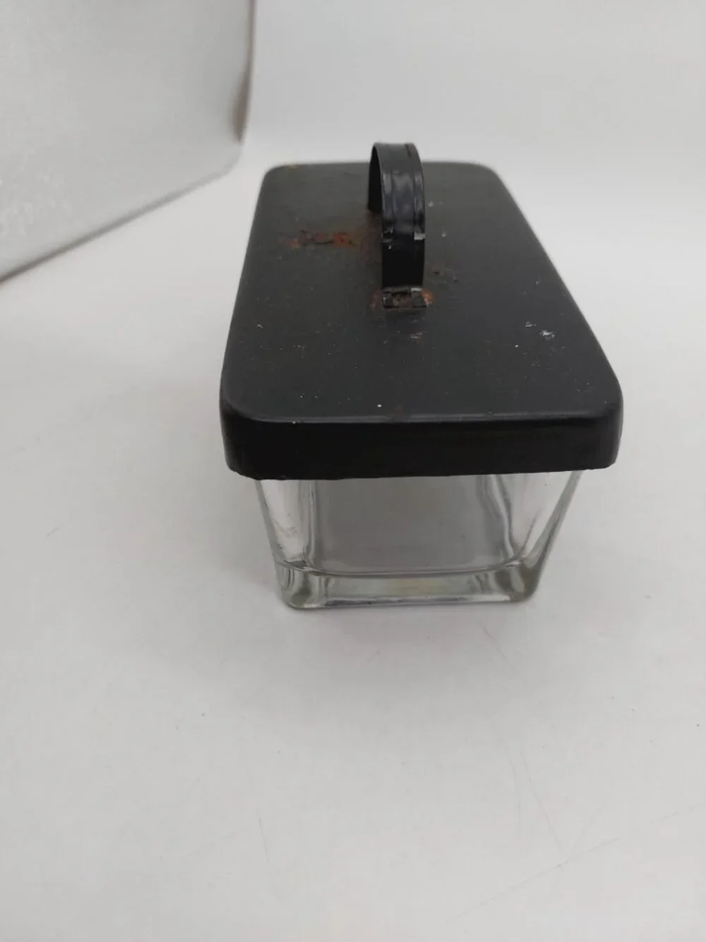 Glass Container Metal Lid With Handle Made In India Rectangle